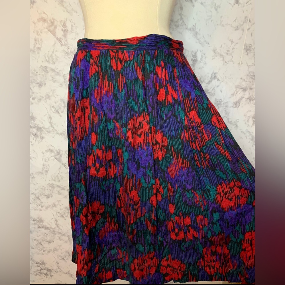 Vintage 70’s colorful floral skirt